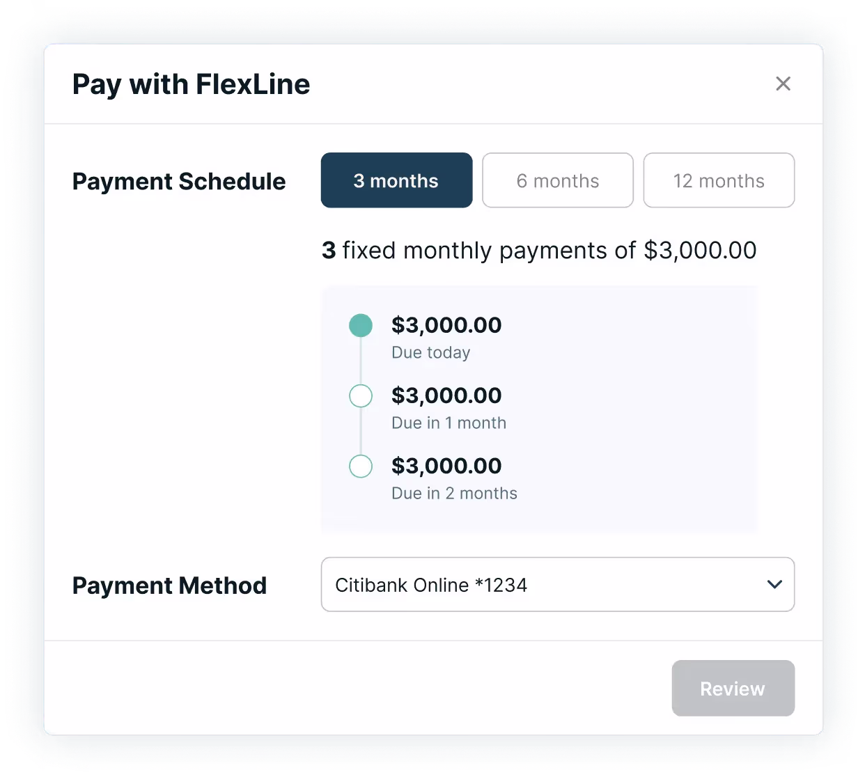 One click financing for your clients
