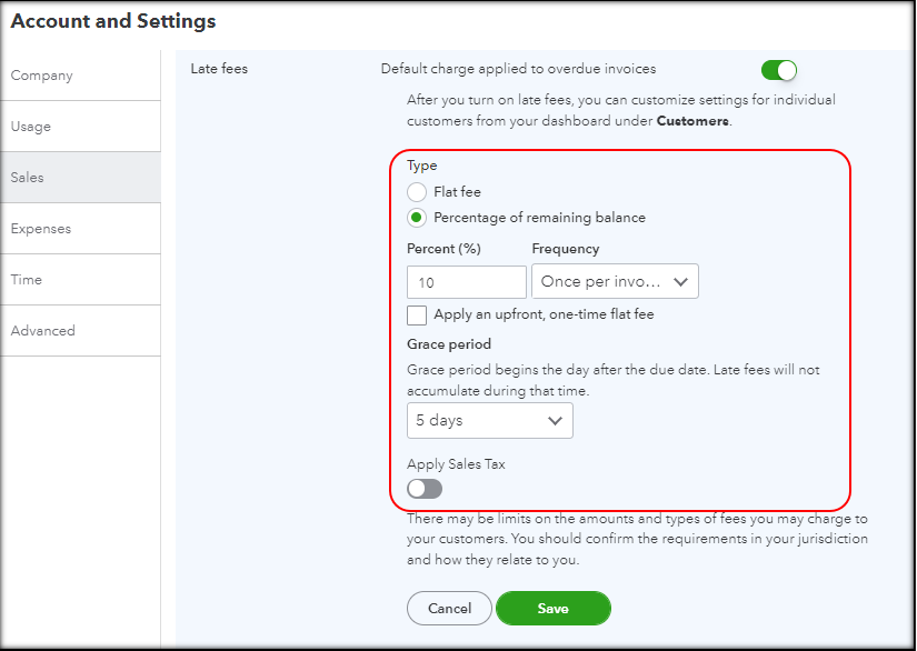 How do I apply a finance charge or late fee | QuickBooks Community