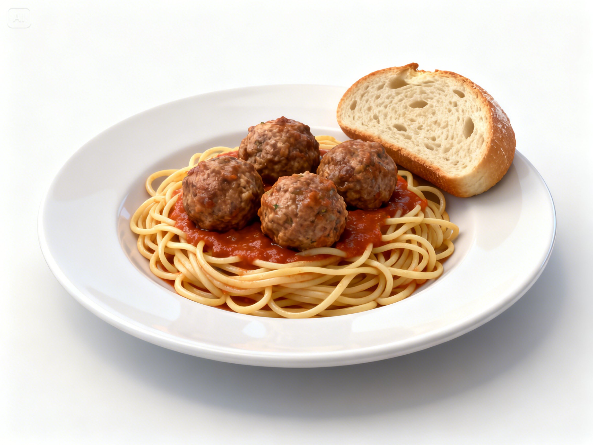 Pasta with Meatballs - 3 Pieces