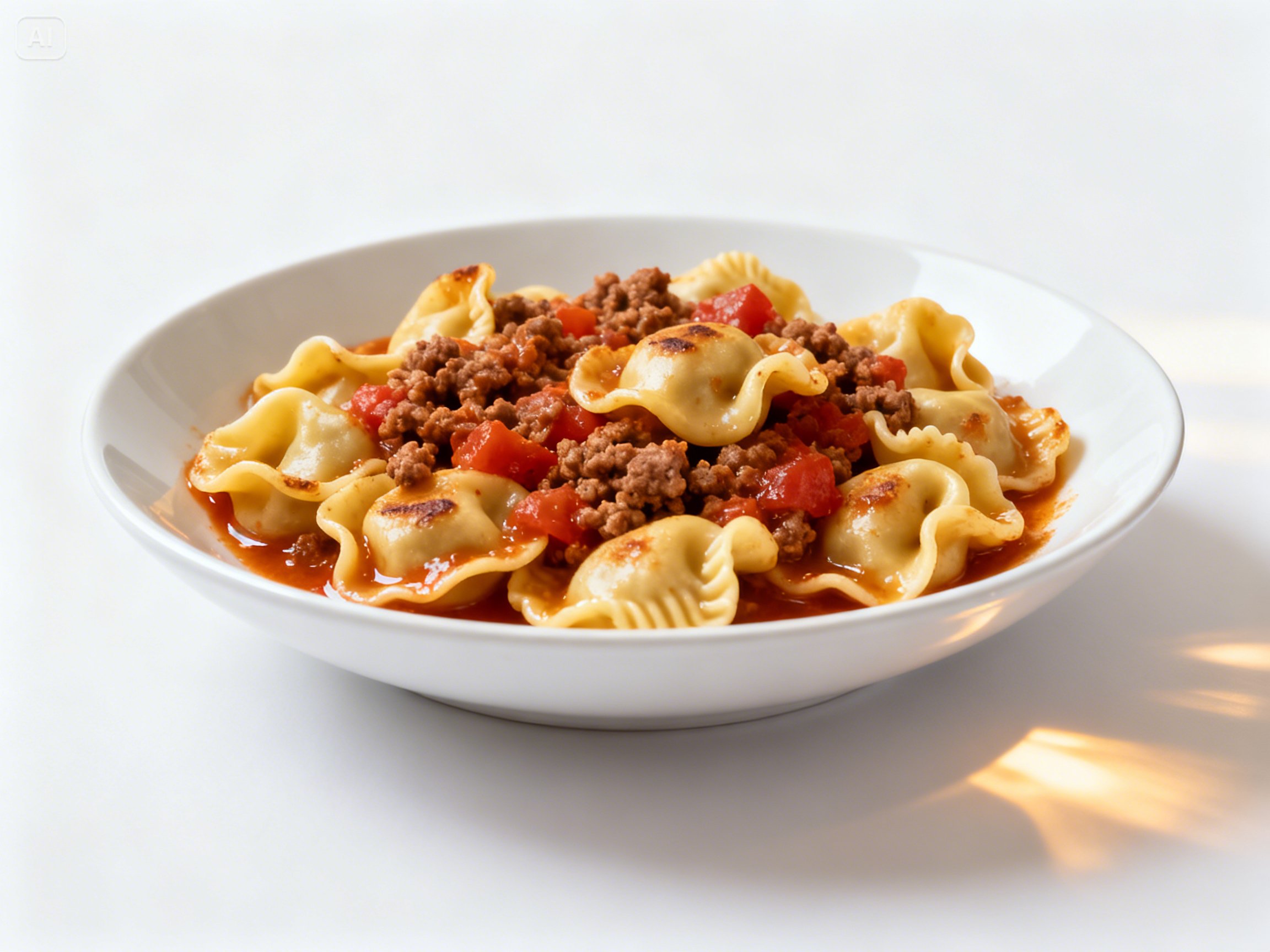 Tortellini with Meat Sauce