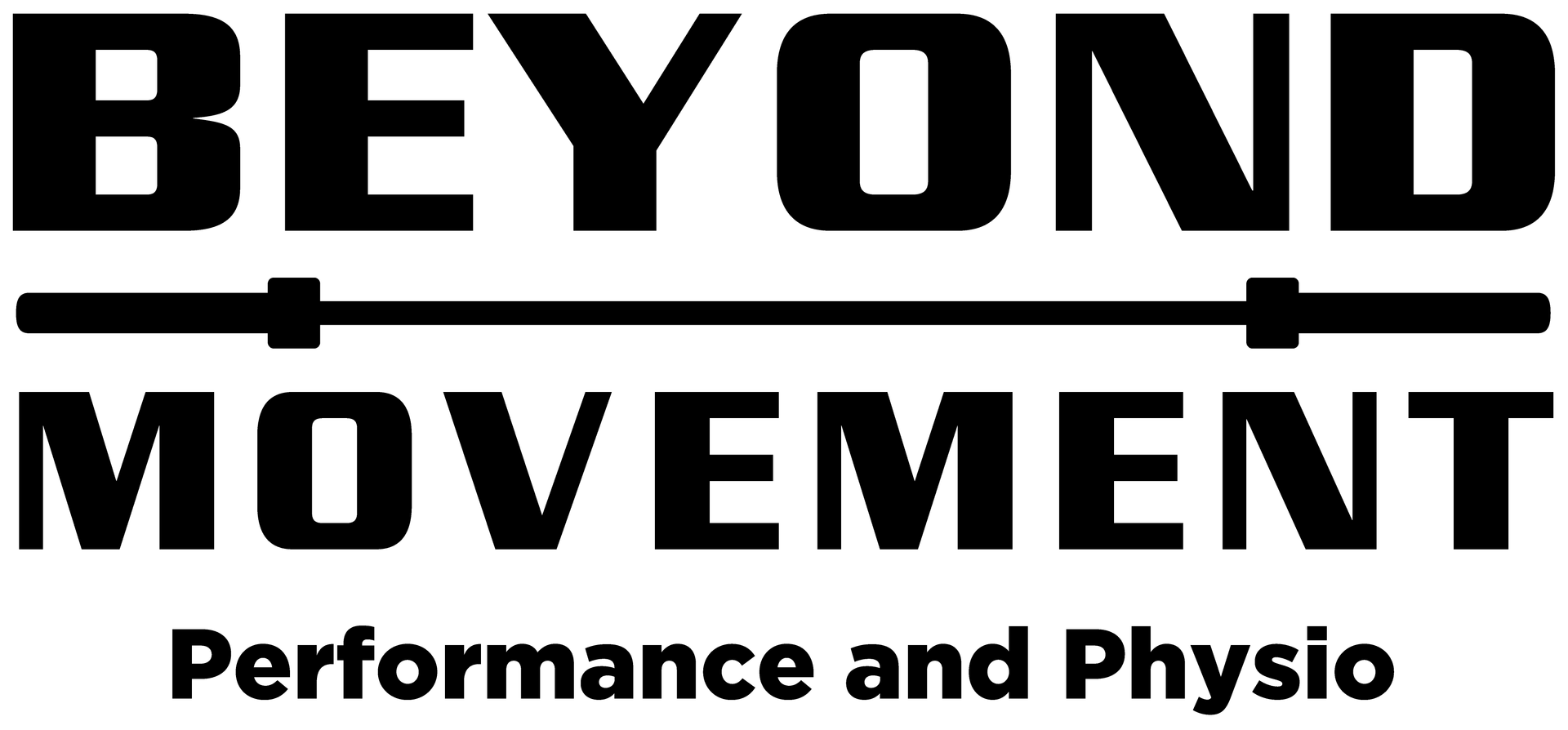 Logo with stylized human figure and leaf shapes forming a circle above text reading 'Beyond Movement'.