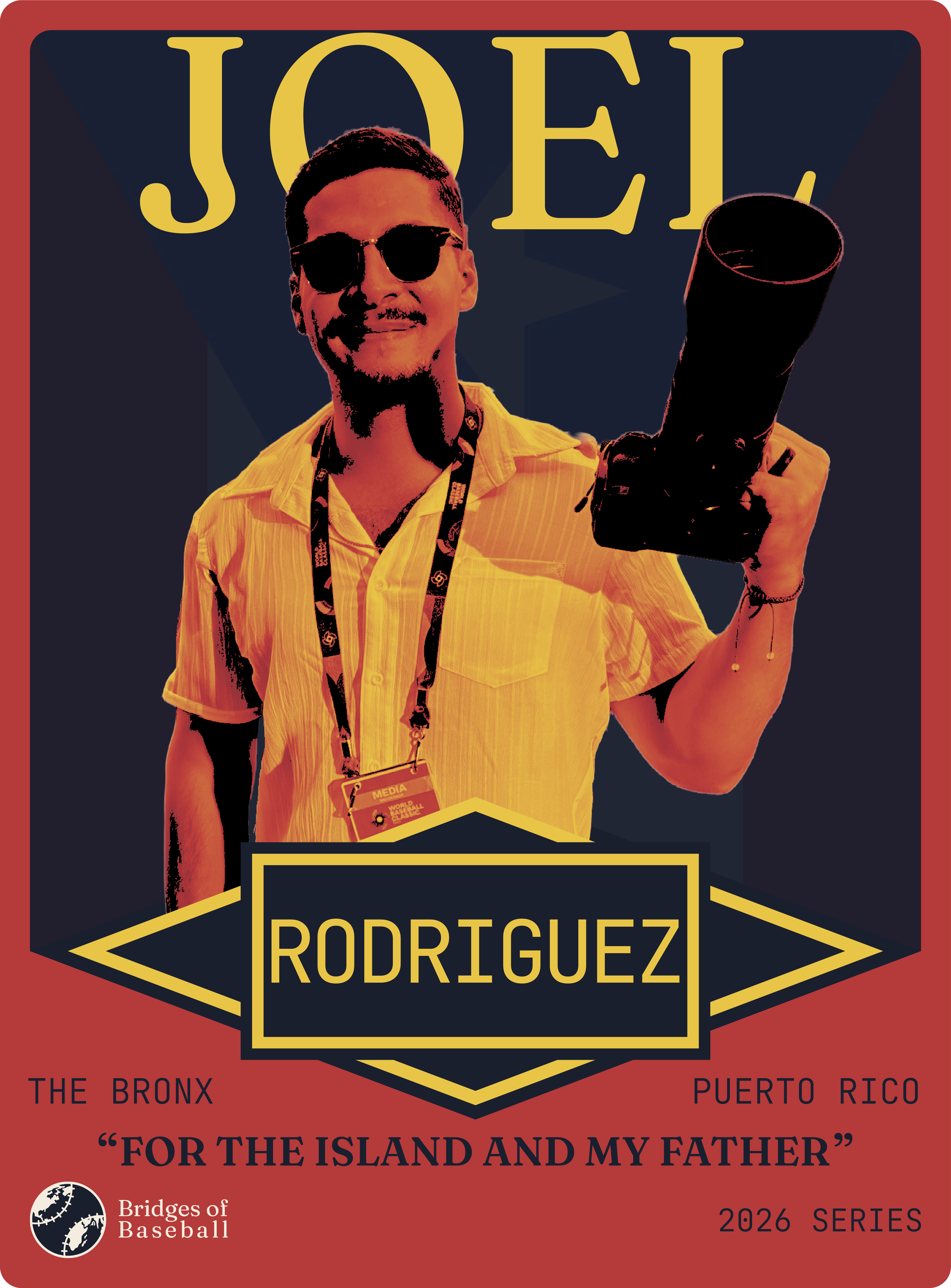 Joel Rodriguez contributor card, front