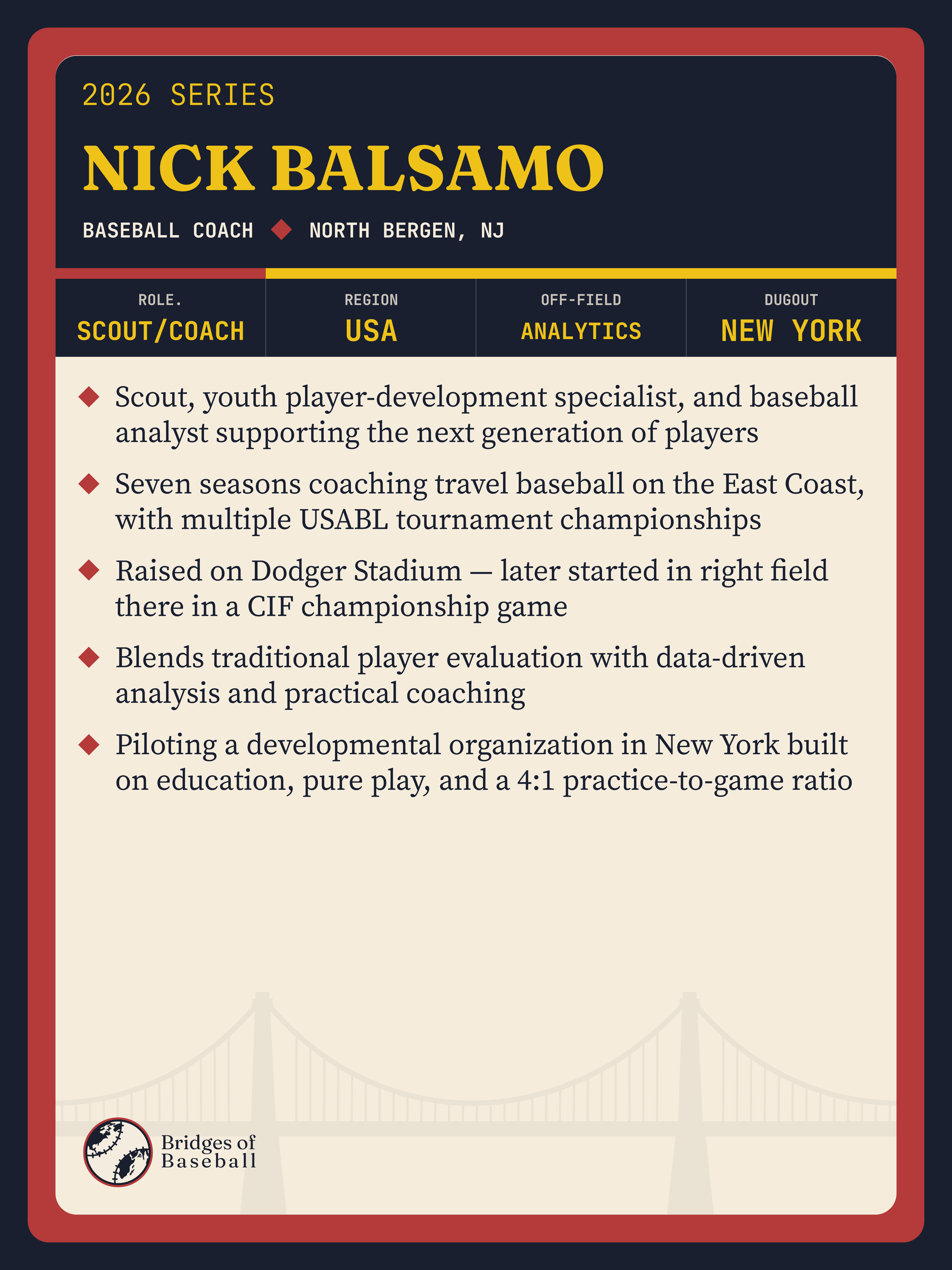 Nick contributor card, back — scouting report and stats