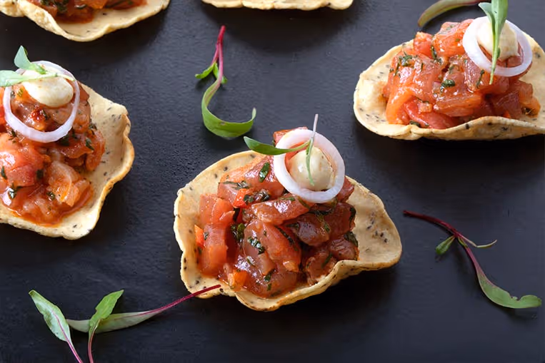 Tostadas de atún de Dante Brasa y Fuego
