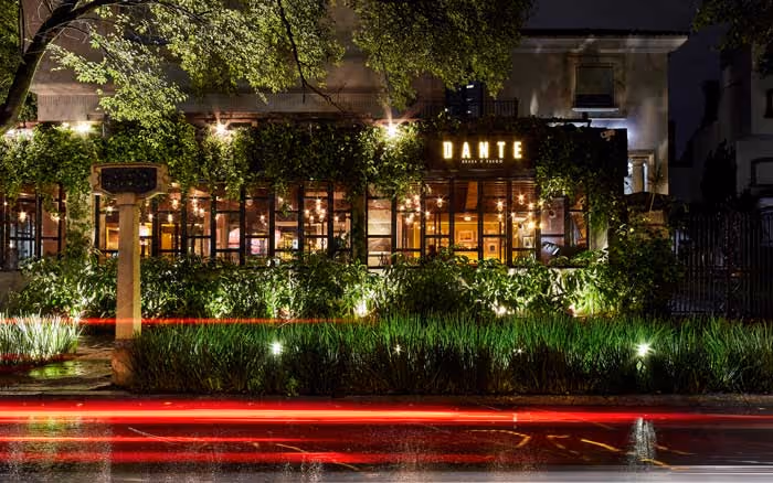 Fachada de Dante Brasa y Fuego en Polanco