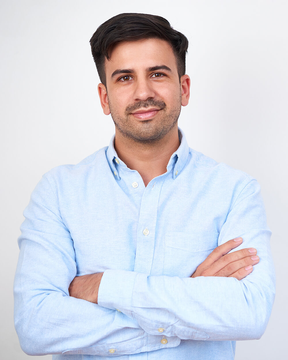 man in suit shirt