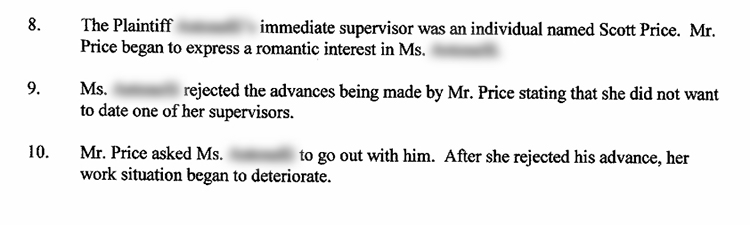 SAPA complaint excerpt paragraphs 8 through 10