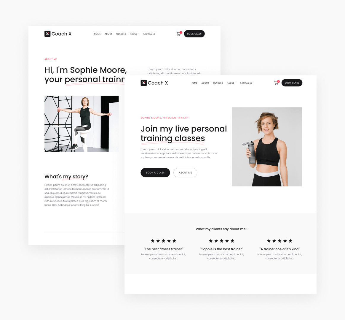 Coach X - 15 Pages Included - Fitness Webflow Template