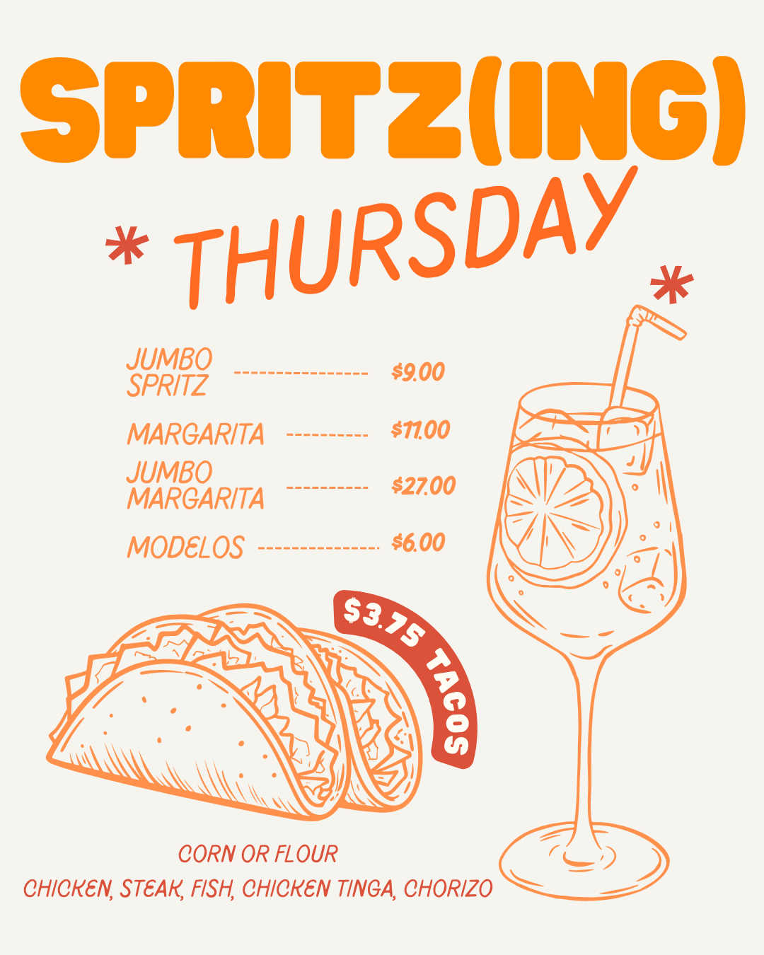 Thursday special at Butch McGuire's