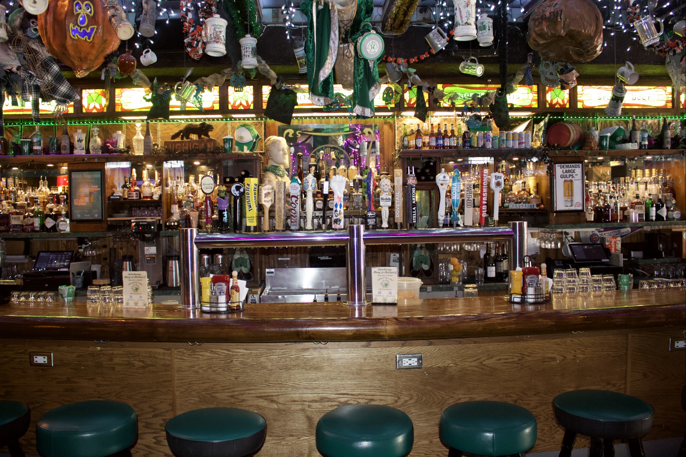 The main bar at Butch McGuire's