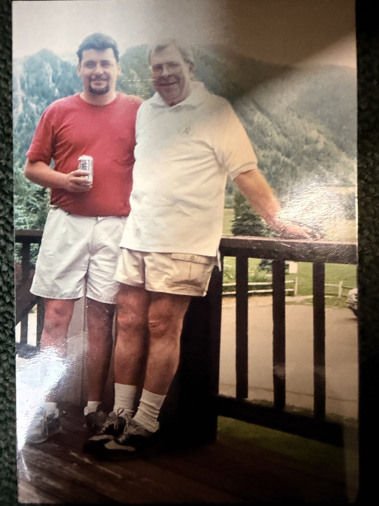 Eddie Carr (right) with Butch McGuire