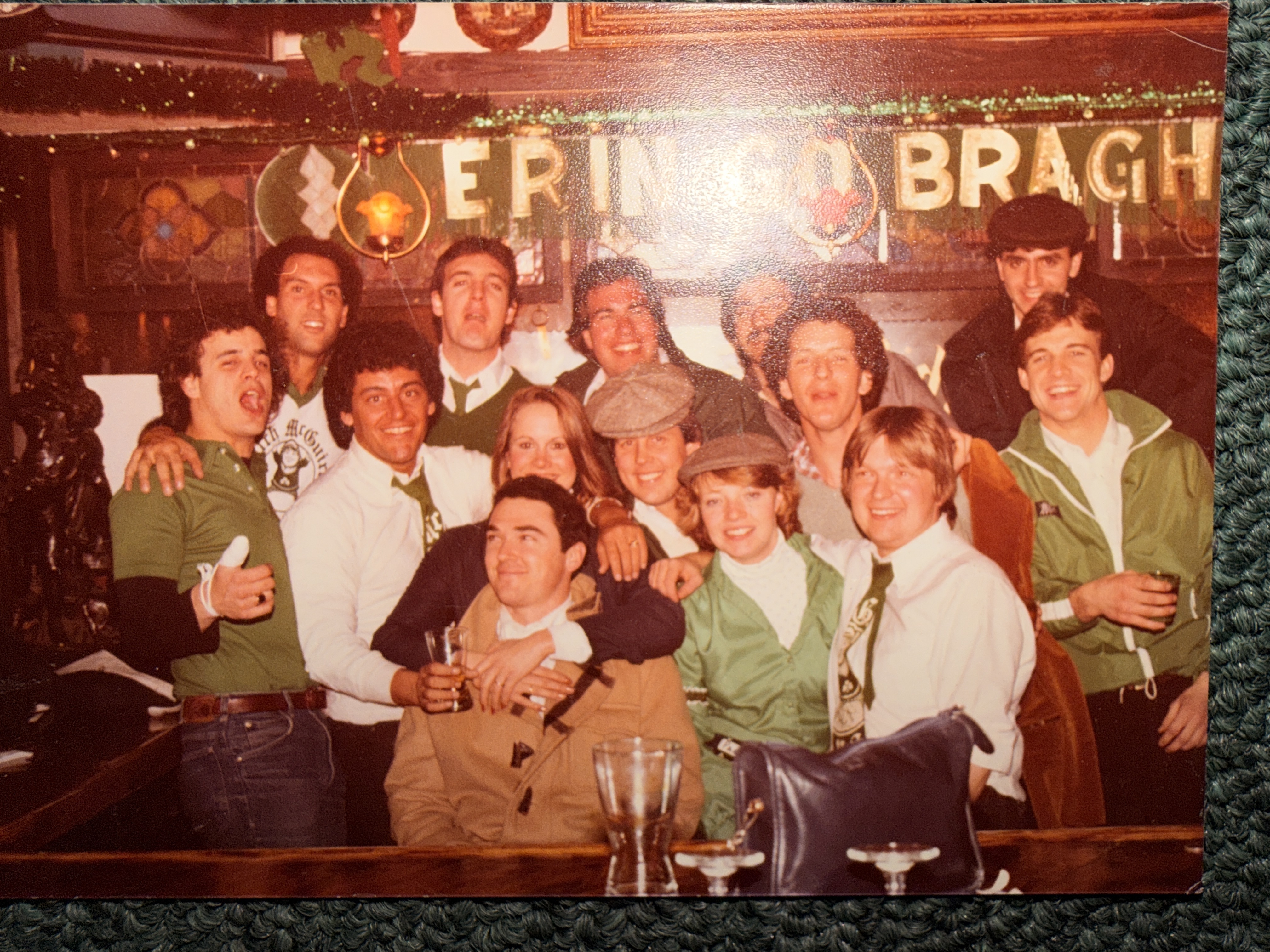 Butch McGuire's staff behind the bar in the 1970s