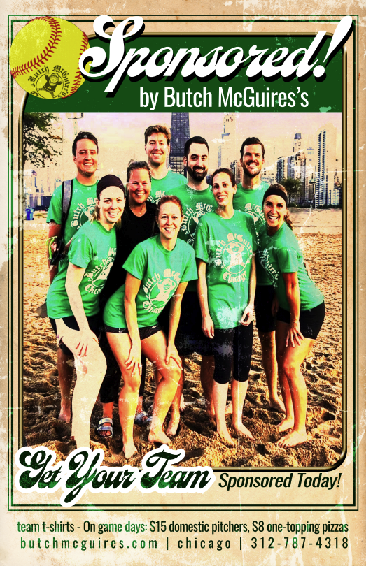 Butch McGuire's Team Sponsorship poster
