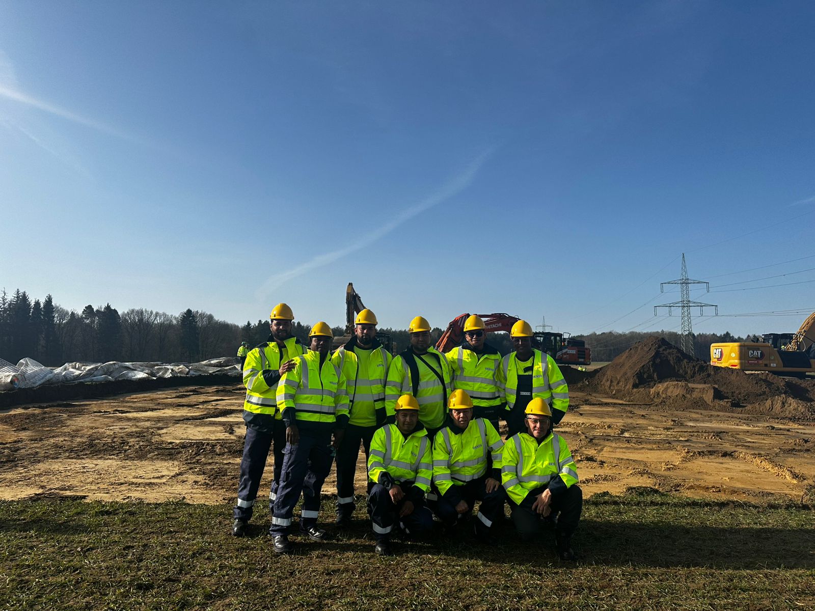 arrive Team auf der Baustelle in Deutschland