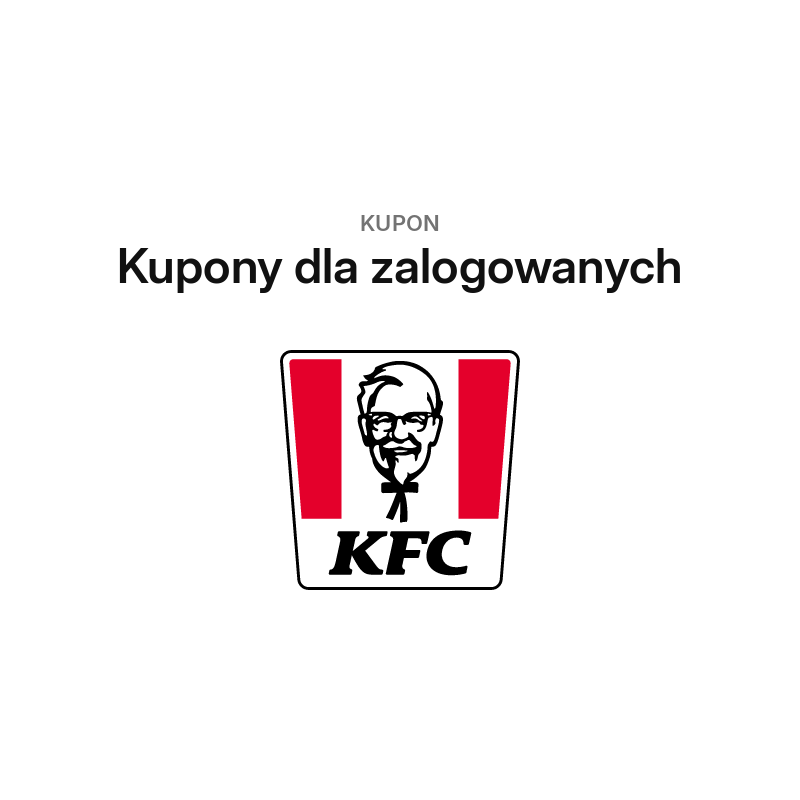 Kupony KFC dla zalogowanych w aplikacji