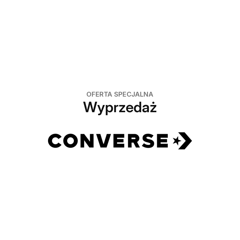 Wyprzedaż Converse: przecenione buty i odzież