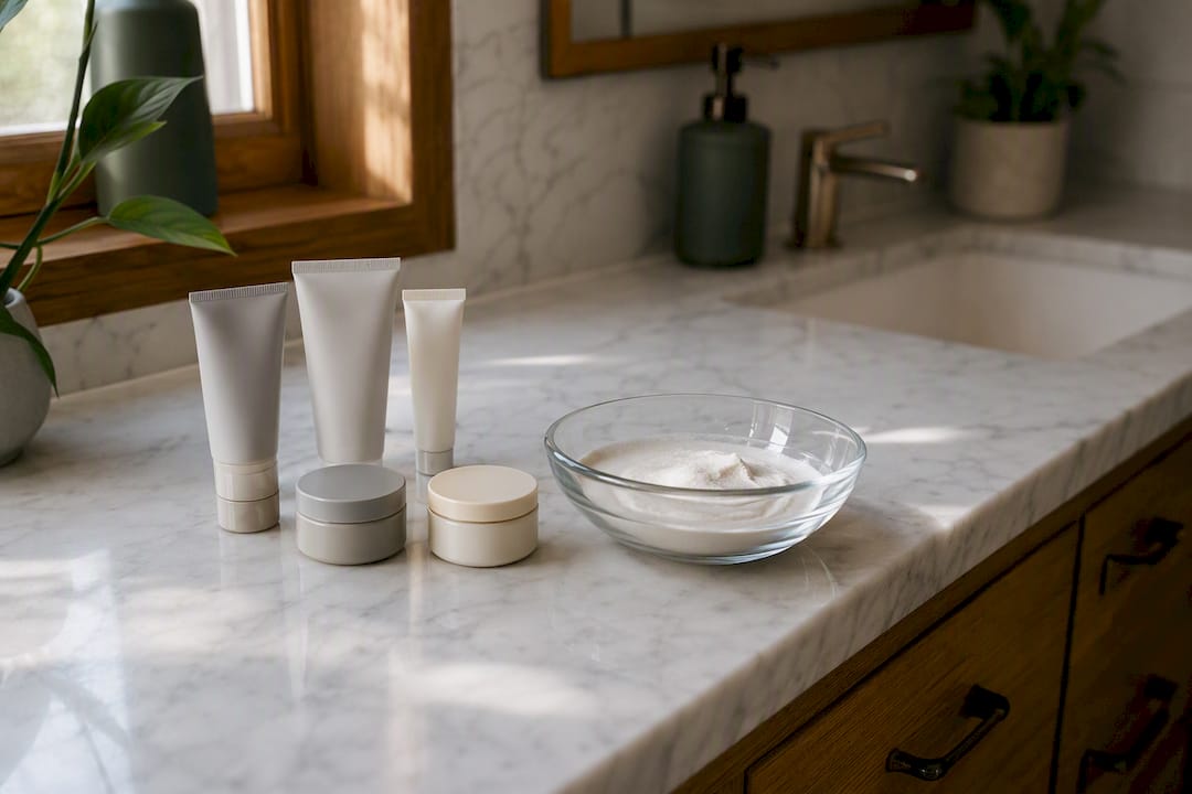 Topical rosacea treatment creams on counter