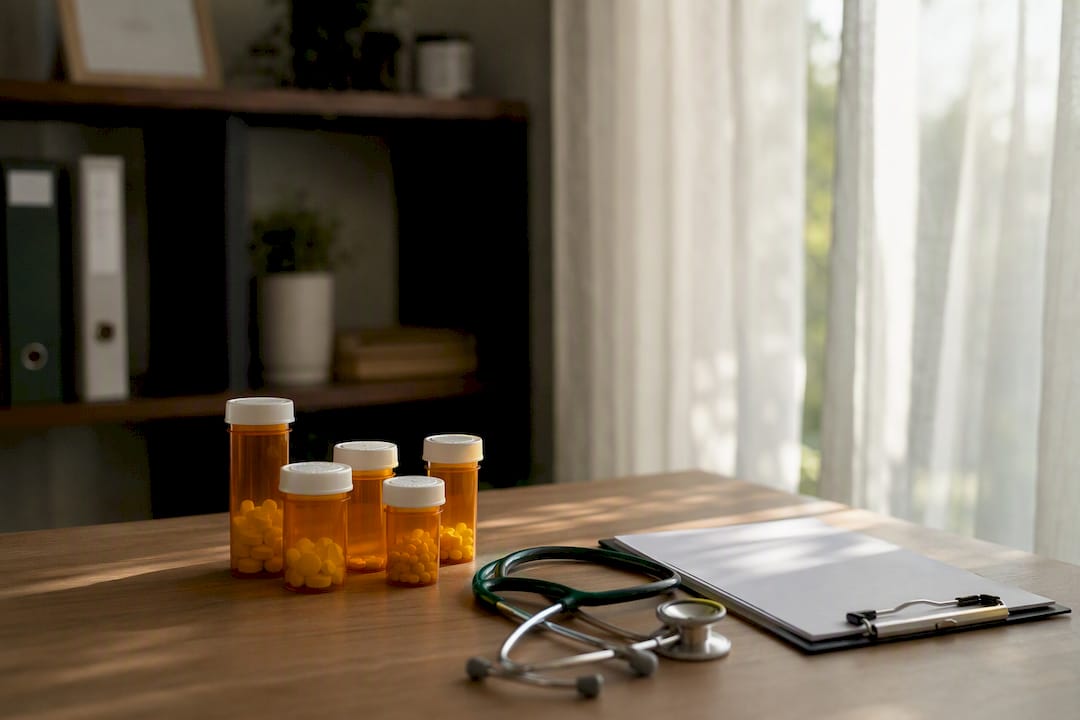Hair loss prescription pills with clinical tools