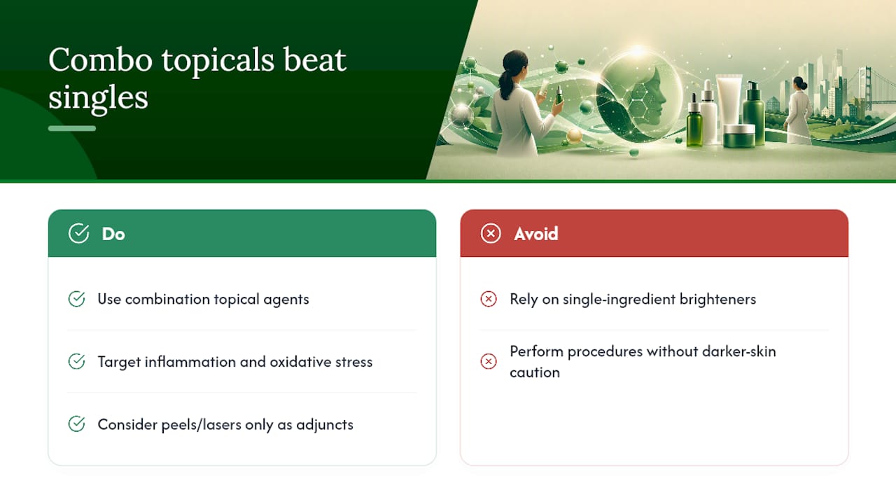 Prescription hyperpigmentation treatment components