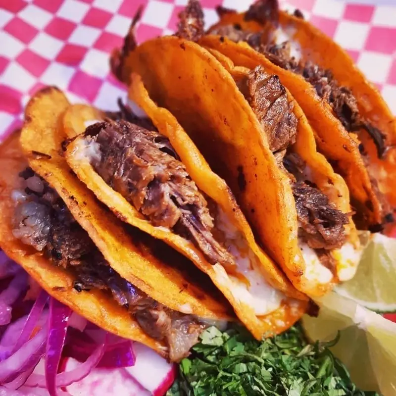 slowly cooked birria tacos in Bakersfield, CA