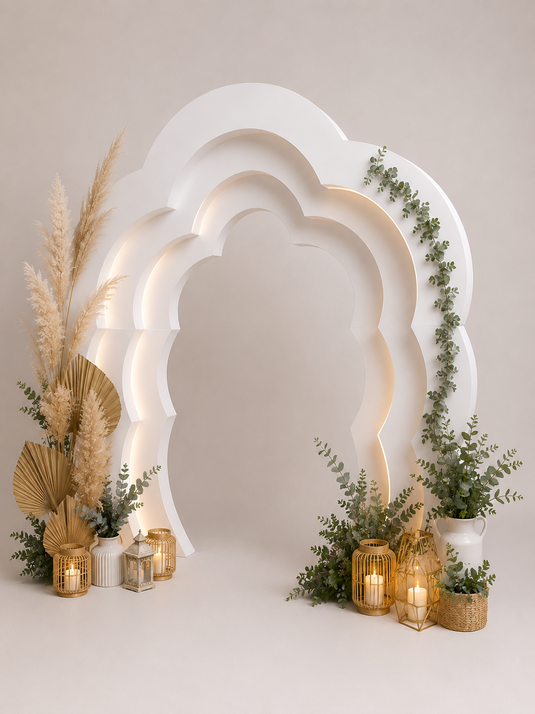 Arche Nuage Blanche Décoré
