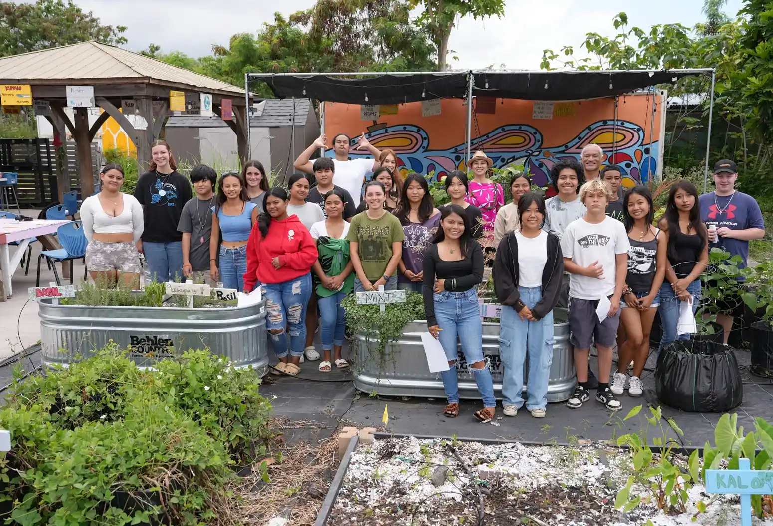 Group of west hawaii students