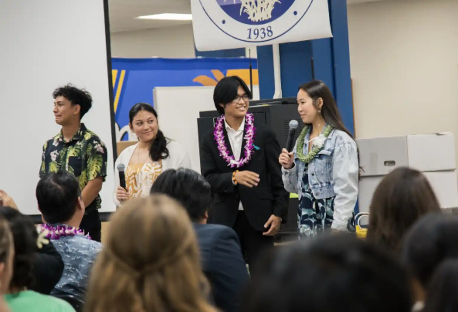 Group of students at a ceremony