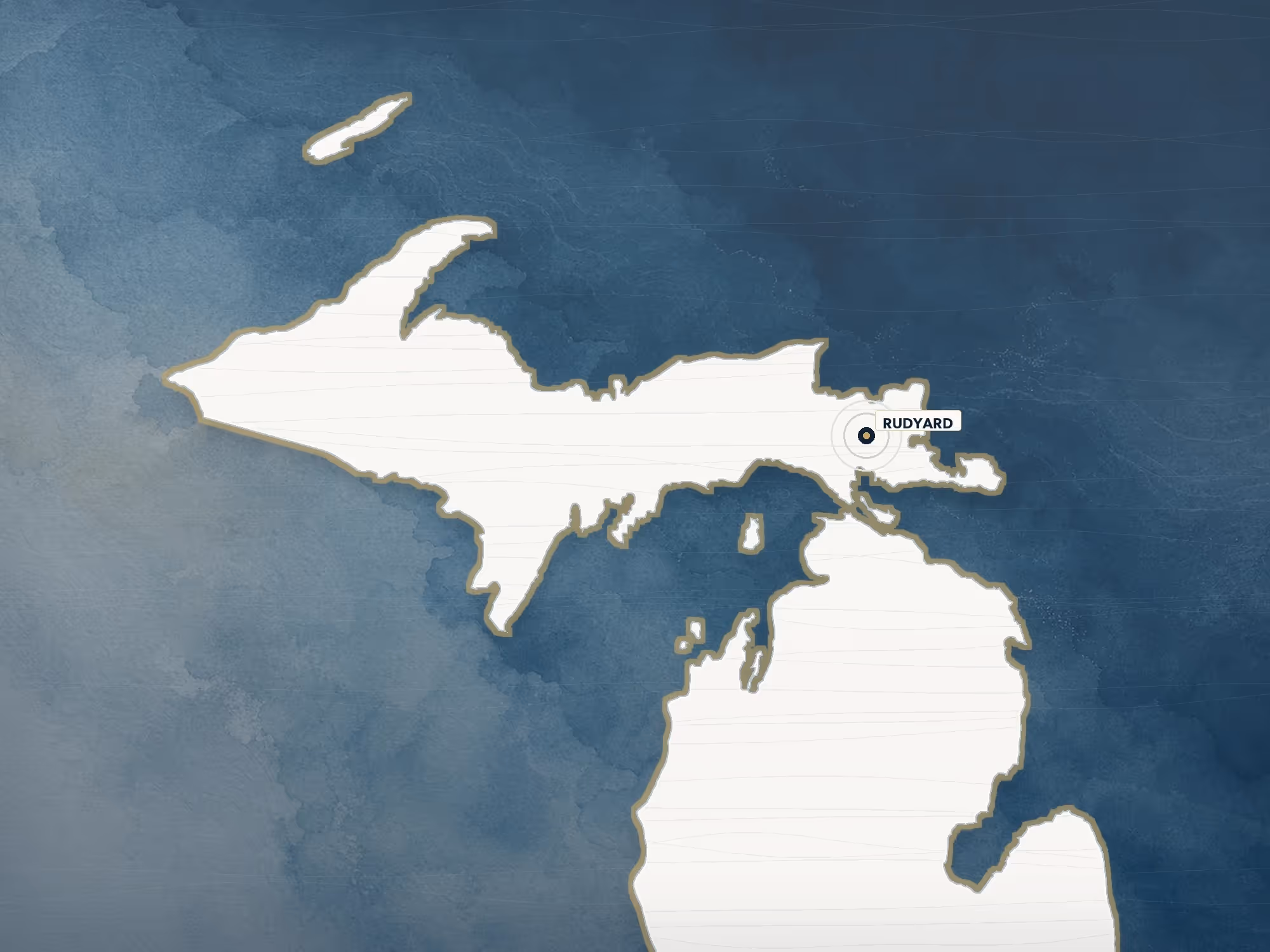 Northern Michigan service area map