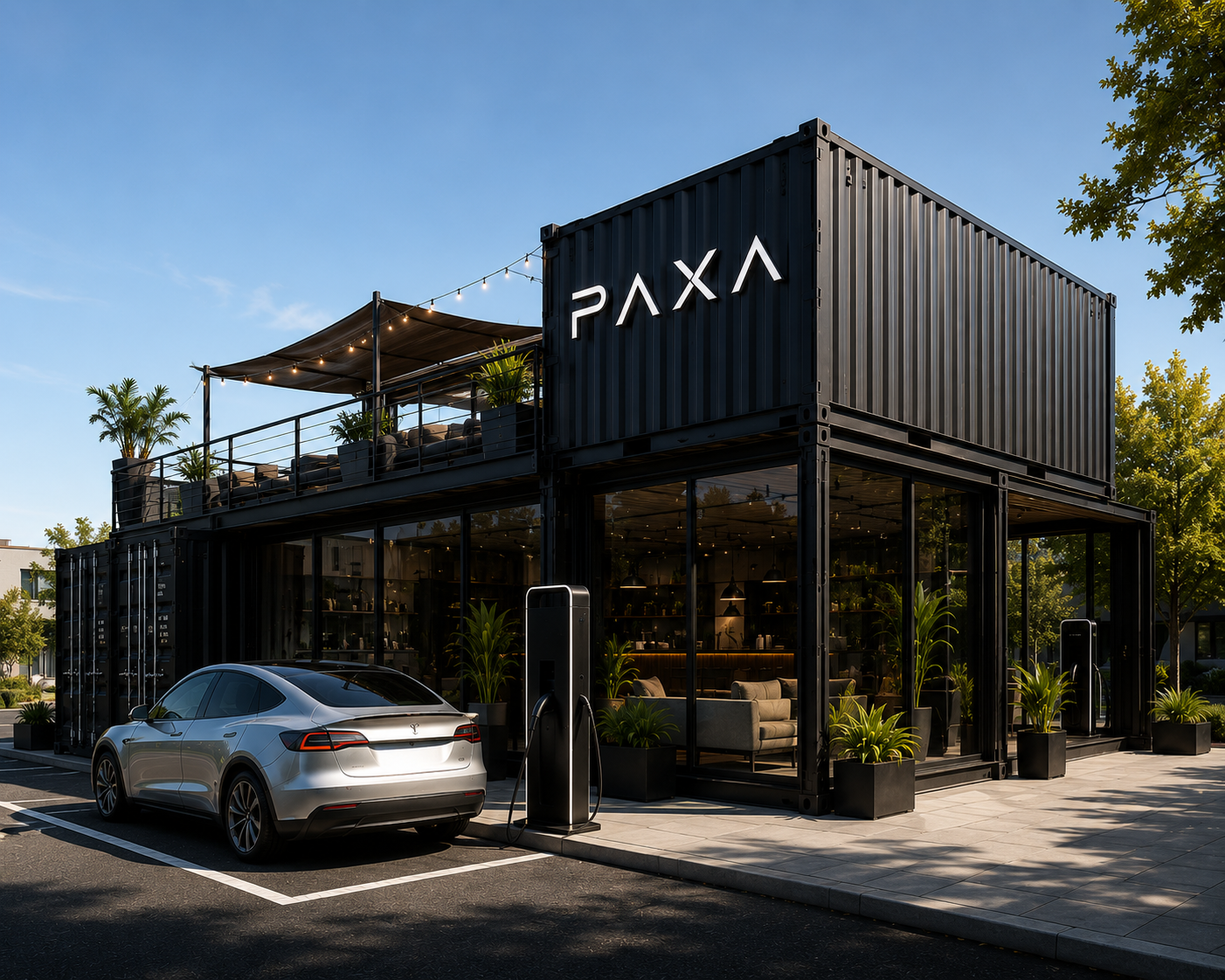 image of electric vehicle charging stations