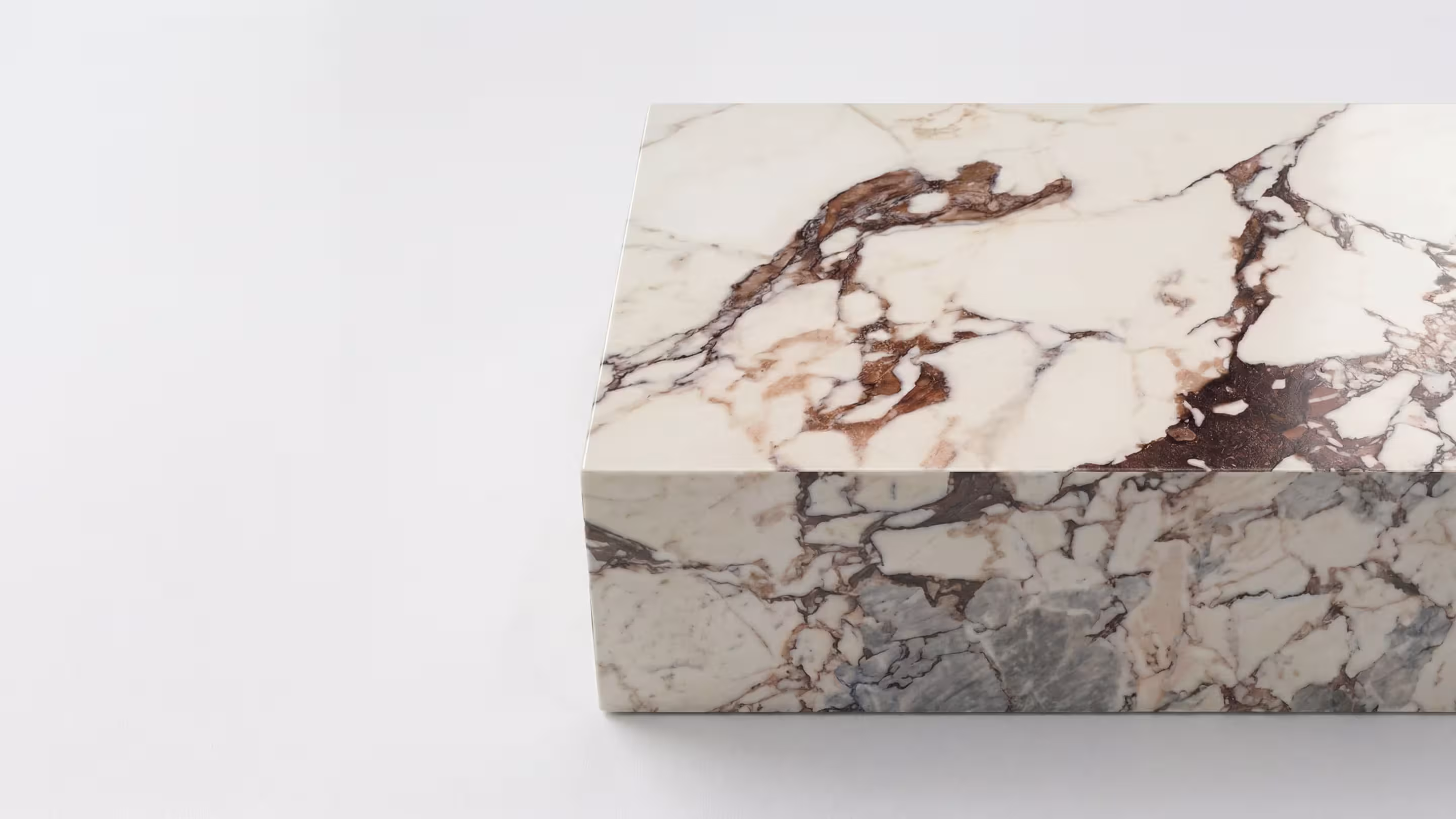 Marble Plinth table at BLANK The Studio for premium product styling, flat lays and content shoots.