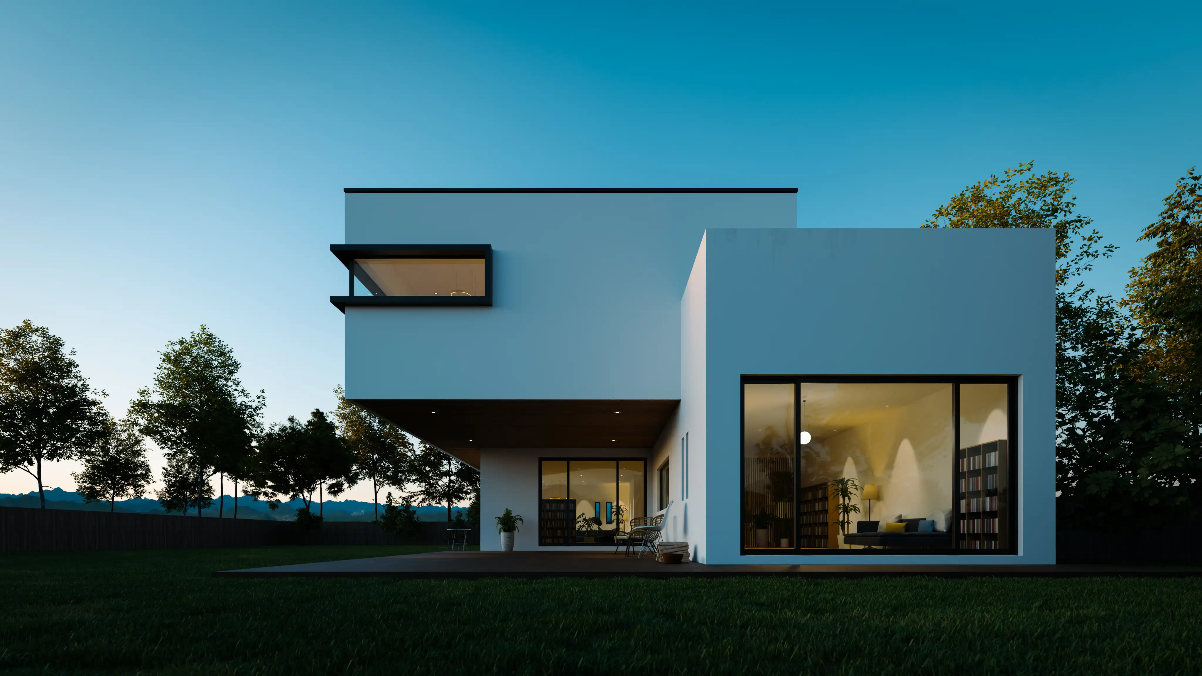 back view of a beautiful building