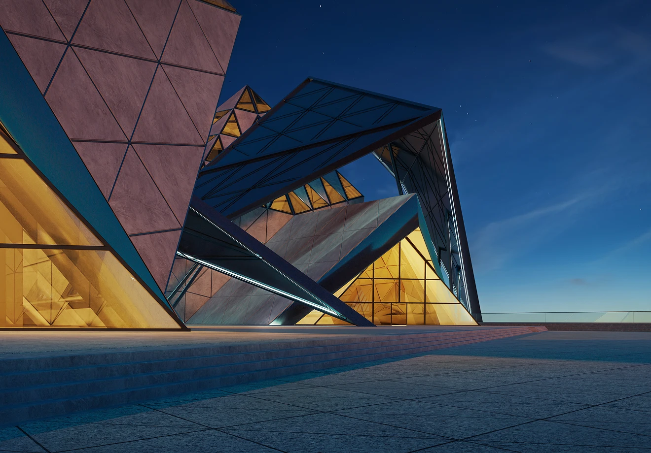 front view of a beautiful building