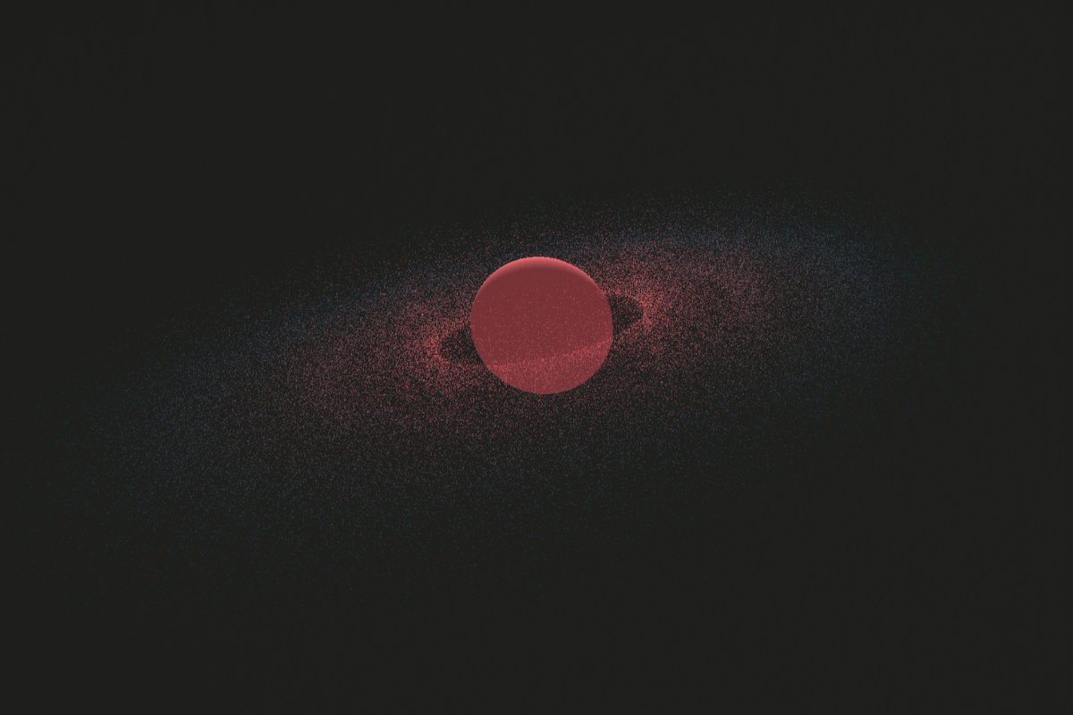 Saturn rendered with Three.js