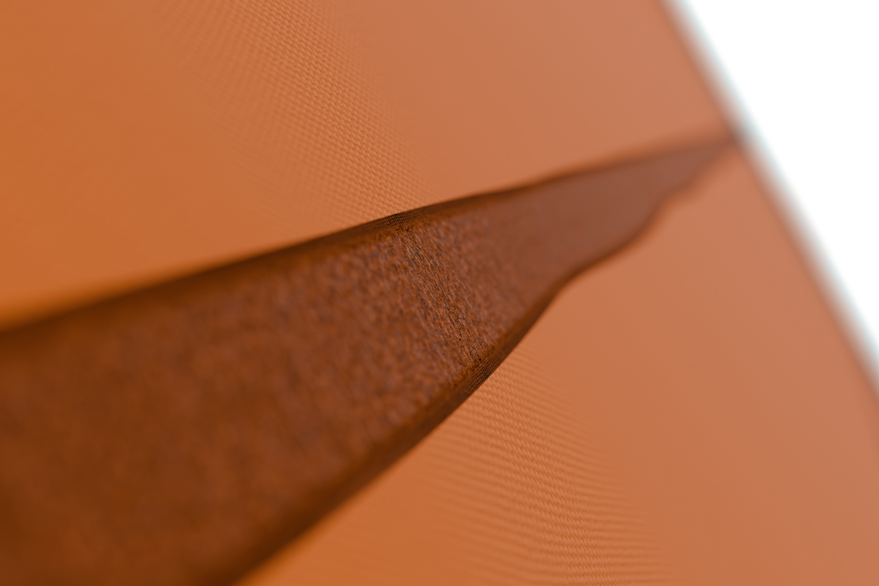 Velcro mounting strips for solar panels on Delta Shelter exterior