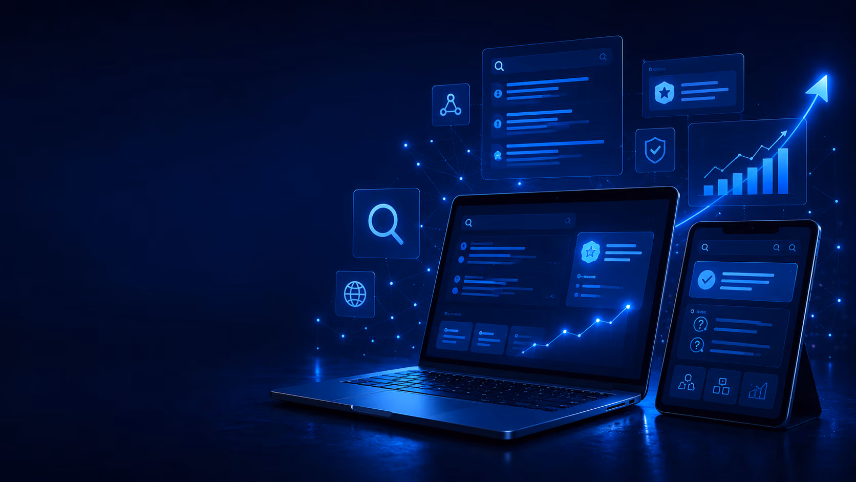 SEO and AEO visibility dashboard for search and AI optimization - Visual Solutions