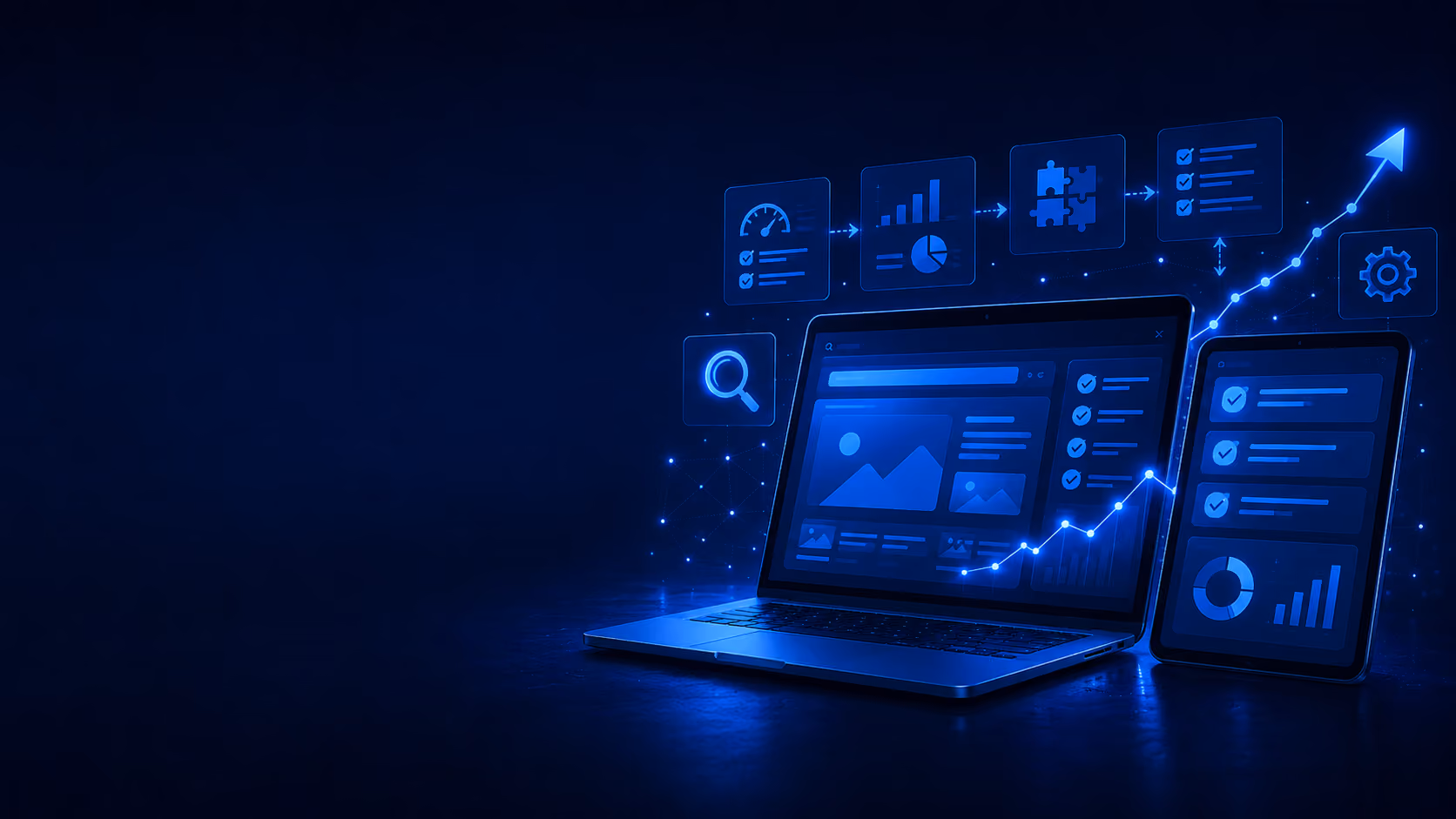 SEO and AEO visibility dashboard for search and AI optimization - Visual Solutions