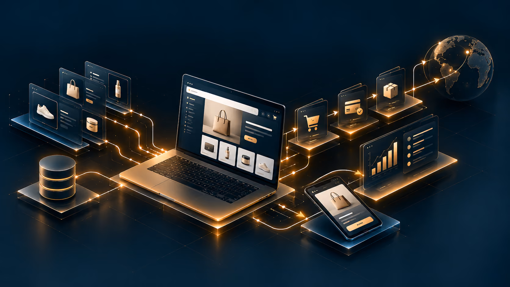 E-commerce platform with payments and delivery