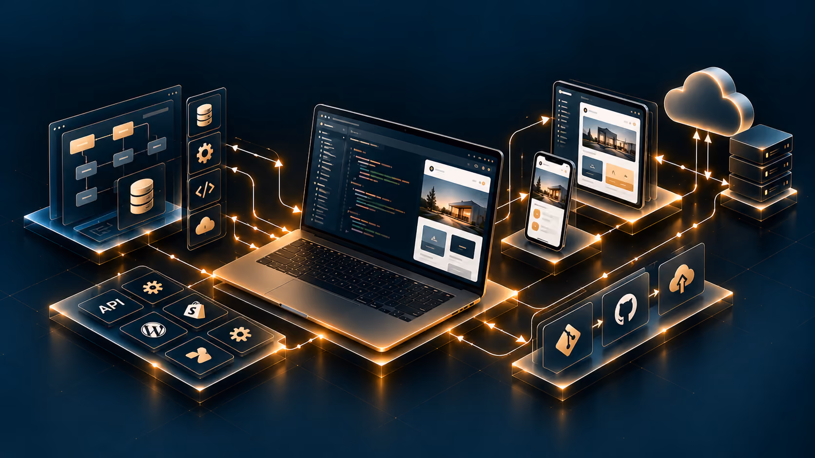Software development with APIs and integrations