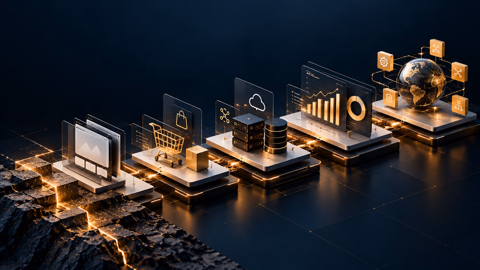 Technical foundation with systems, data and integrations