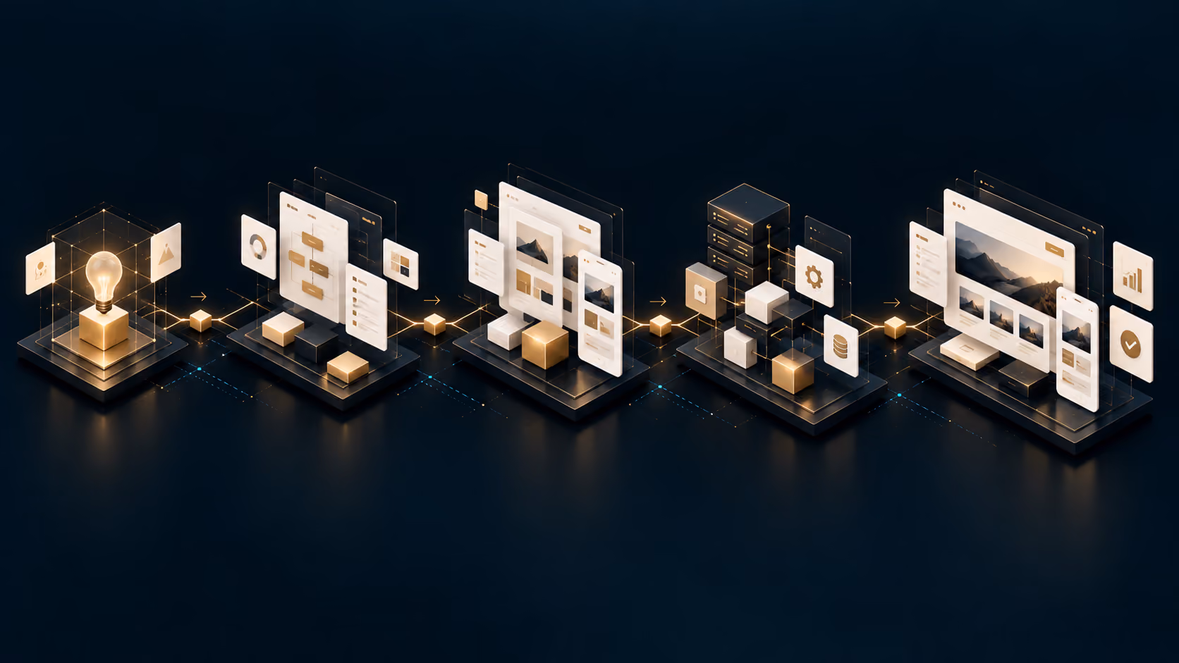 Digital solution process from idea to implementation