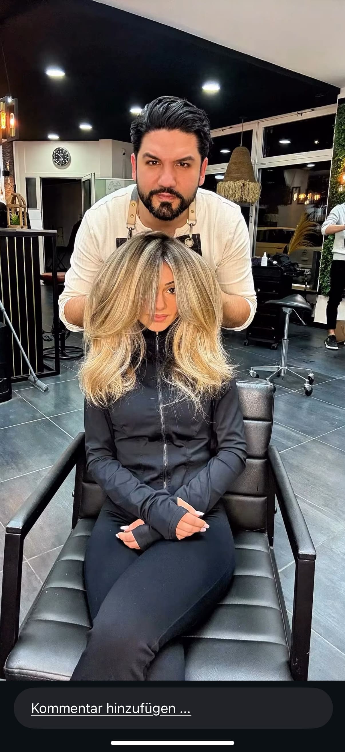 Langes Haar mit Extensions