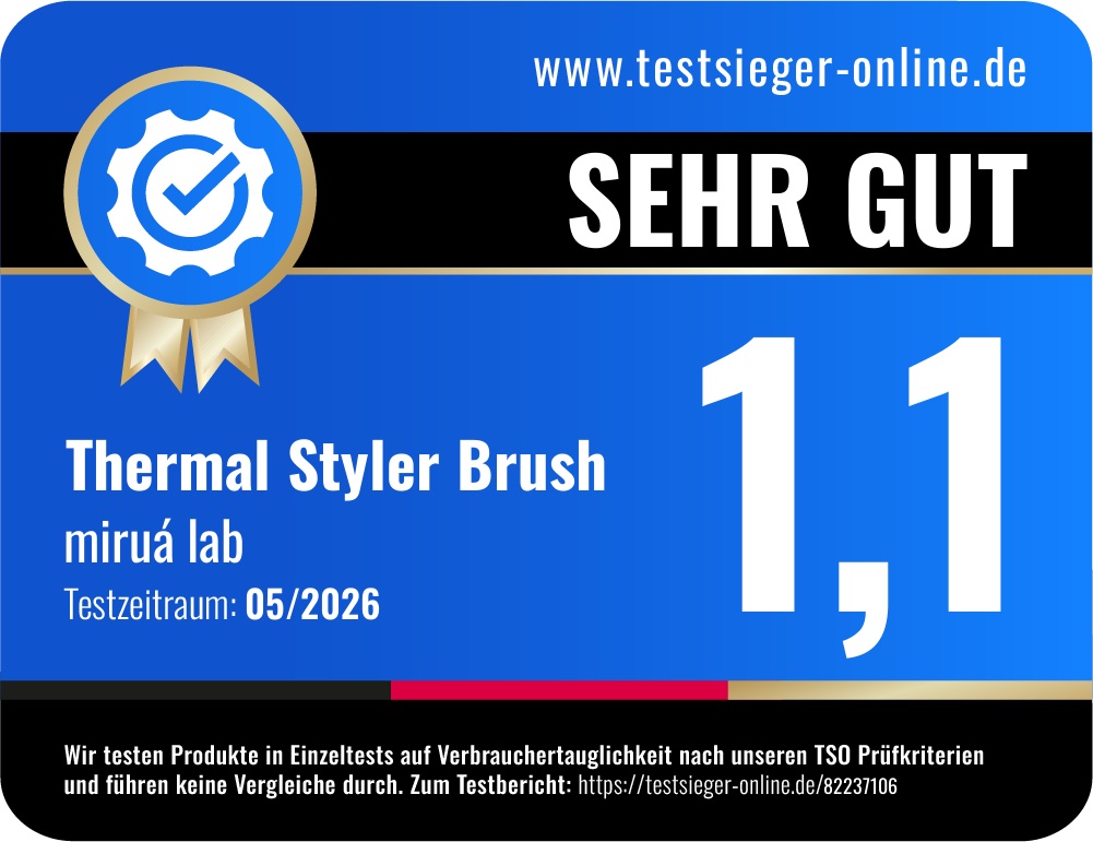 Mirua Lab Thermal Styler Brush Testsieger Online Bewertung sehr gut