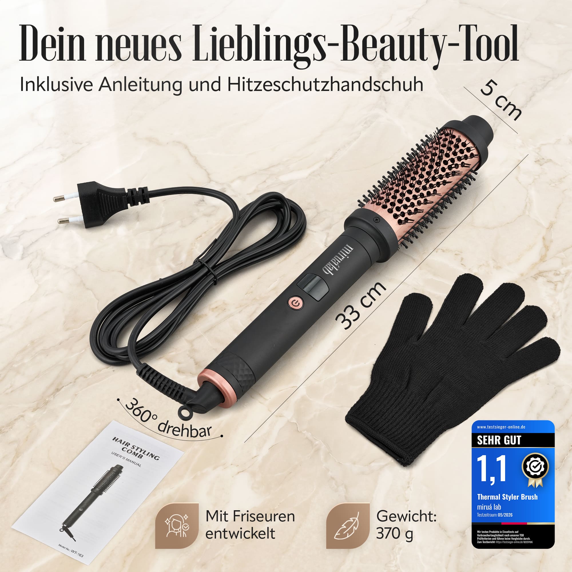 Mirua Lab Thermal Styler Technologie und Einzelteile