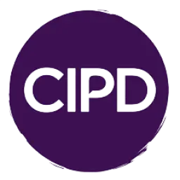 CIPD logo in white letters on a purple circular background.