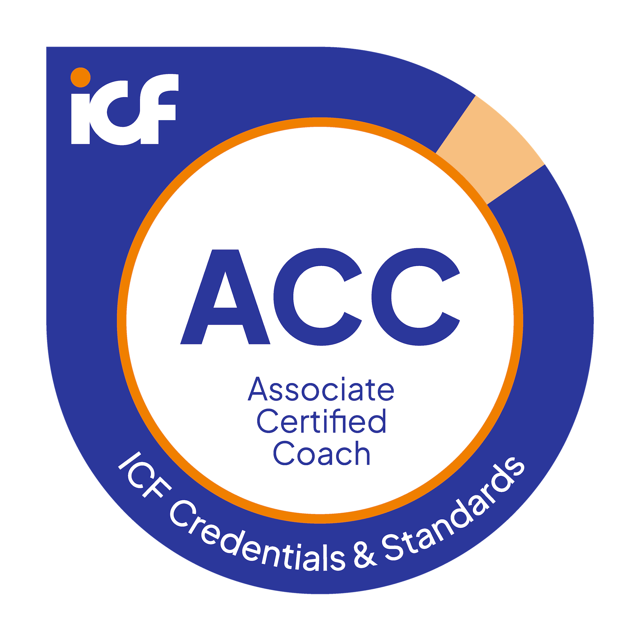 International Coaching Federation (ICF) Associate Accredited Coach (ACC) Certification Badge Steve Thompson Encourager