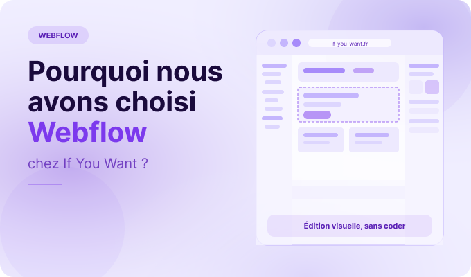 Pourquoi nous avons choisi Webflow ?