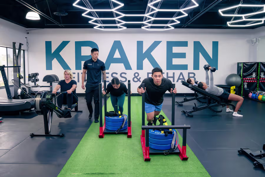 Semi-private training at Kraken, up to four people with one coach