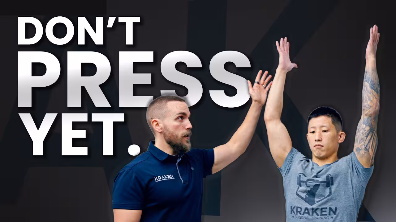 Kraken Fitness YouTube video: Don't press yet