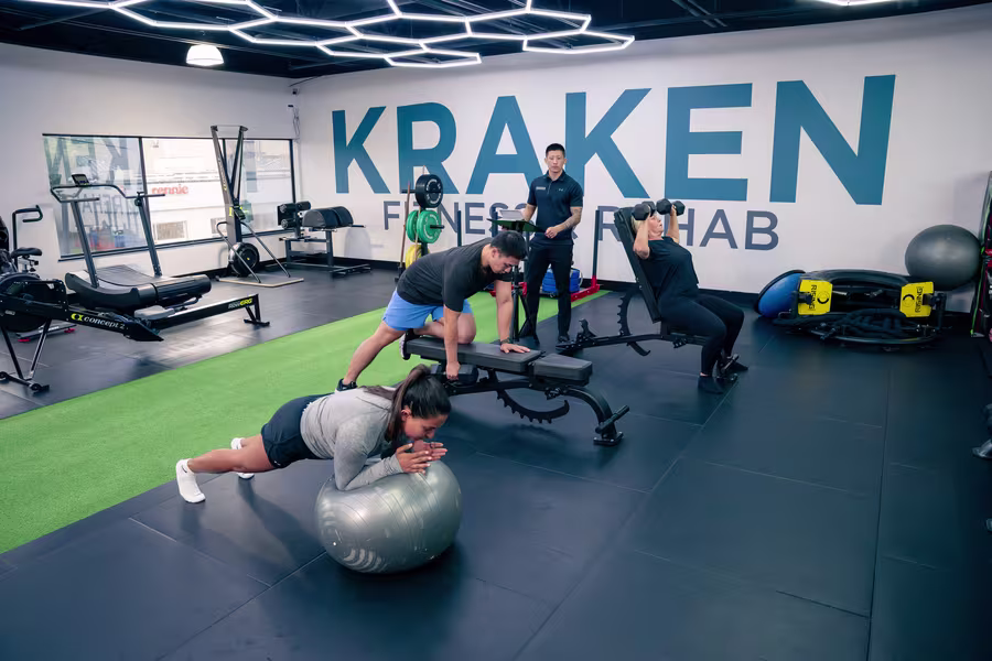 The Kraken training floor in North Burnaby