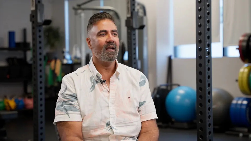 Rob Parmar talking about his 100 lb transformation at Kraken